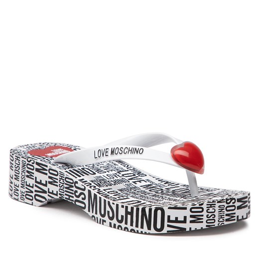 Japonki LOVE MOSCHINO JA28314G0EI36100 Bianco Love Moschino 36 eobuwie.pl