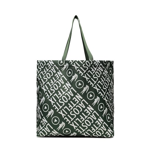 Torebka Lacoste NU4254FXM06 Vert 132 Blanc ze sklepu eobuwie.pl w kategorii Torby Shopper bag - zdjęcie 166797088