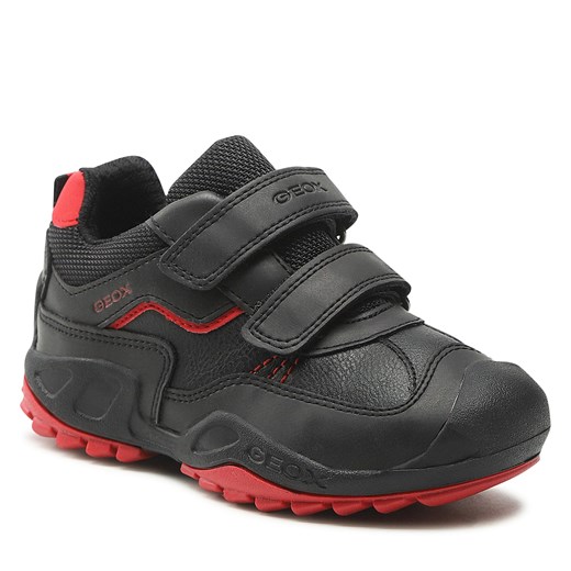 Sneakersy Geox J N. Savage B.A J261VA 0MEFU C0048 S Black/Red Geox 29 wyprzedaż eobuwie.pl