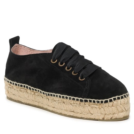 Espadryle Manebi Lace-Up Espadrilles K 1.0 E0 Black Manebi 40 eobuwie.pl