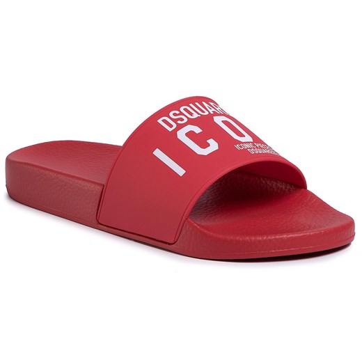 Klapki Dsquared2 FFM0007 17200001 4065 Red Dsquared2 41 promocja eobuwie.pl