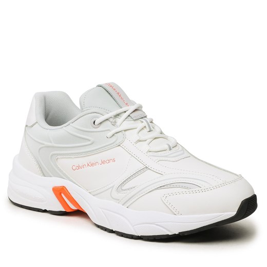 Sneakersy Calvin Klein Jeans Retro Tennis High/Low Frequency YM0YM00637 41 eobuwie.pl