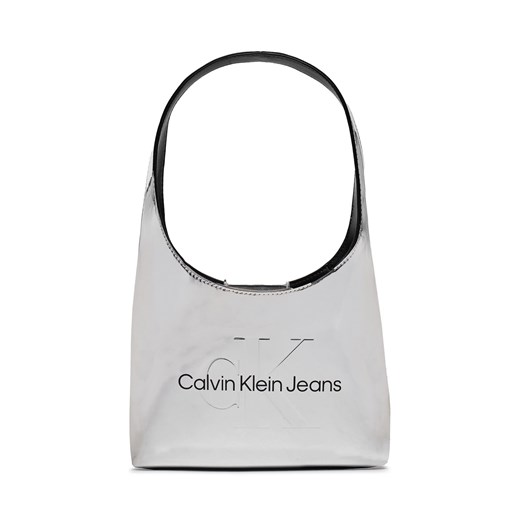 Torebka Calvin Klein Jeans Sculpted Arc Shoulderbag22 K60K611860 Silver 0IM ze sklepu eobuwie.pl w kategorii Torby Shopper bag - zdjęcie 166801407