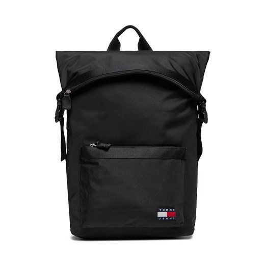 Plecak Tommy Jeans Tjm Daily Rolltop Backpack AM0AM11965 Czarny ze sklepu eobuwie.pl w kategorii Plecaki - zdjęcie 166802717