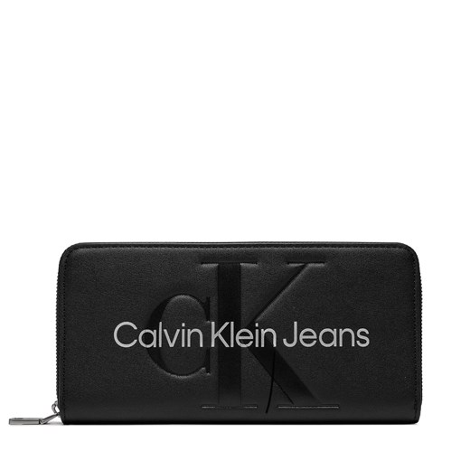 Duży Portfel Damski Calvin Klein Jeans Sculpted Mono Zip Around Mono K60K607634 one size eobuwie.pl