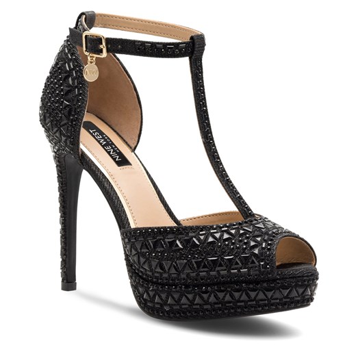 Sandały Nine West NISA SY015-1NW Czarny Nine West 38 eobuwie.pl