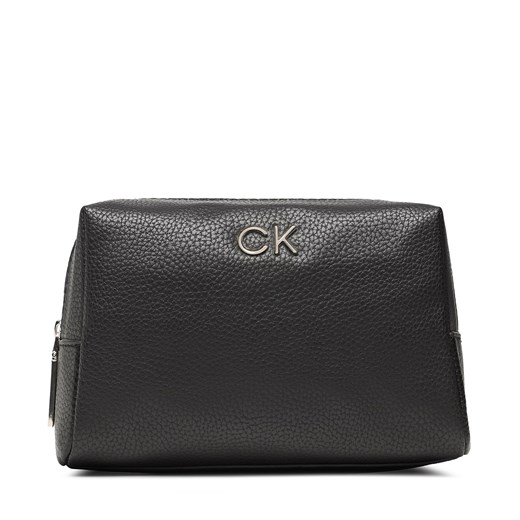 Kosmetyczka Calvin Klein Re-Lock Cosmetic Pouch Pbl K60K610271 Czarny ze sklepu eobuwie.pl w kategorii Kosmetyczki - zdjęcie 166805426