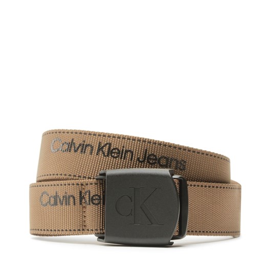 Pasek Męski Calvin Klein Jeans Plaque Logo Webbing Belt 38Mm K50K510473 GC7 1one size eobuwie.pl