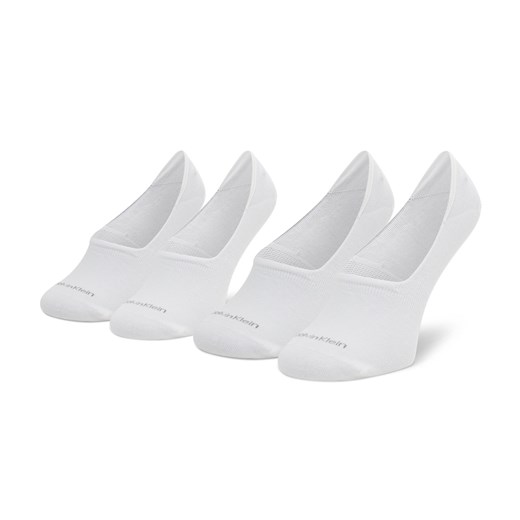 Zestaw 2 par stopek damskich Calvin Klein 701218771 White 002 ze sklepu eobuwie.pl w kategorii Skarpetki damskie - zdjęcie 166806265