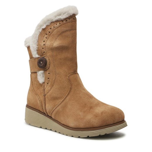 Botki Skechers Cozy Peak 49811/TAN Cozy Peak Skechers 41 eobuwie.pl