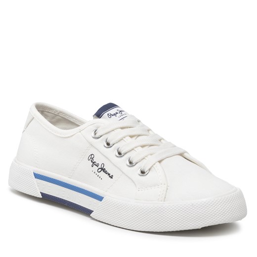 Tenisówki Pepe Jeans Brady Boy Basic PBS30527 White 800 Pepe Jeans 33 eobuwie.pl