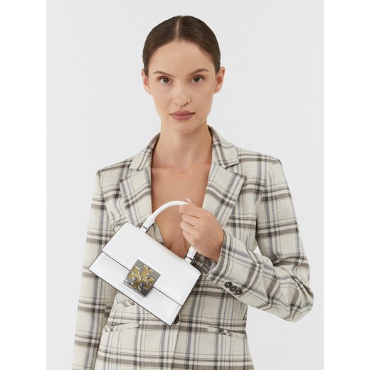 Torebka Tory Burch Bon Bon Spazzolato Mini Top-Handle Bag 148865 Optic White 137 Tory Burch one size eobuwie.pl