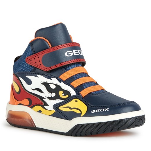 Sneakersy Geox J Inek Boy J369CB 0BU11 C0659 S Navy/Orange Geox 29 eobuwie.pl