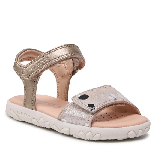 Sandały Geox J S.Haiti G.A J028ZA 007NF C0262 M Beige/Platinum Geox 24 eobuwie.pl