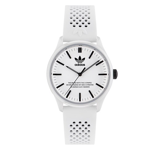 Zegarek adidas Originals Code One Ceramic Watch AOSY23030 Biały ze sklepu eobuwie.pl w kategorii Zegarki - zdjęcie 166811797