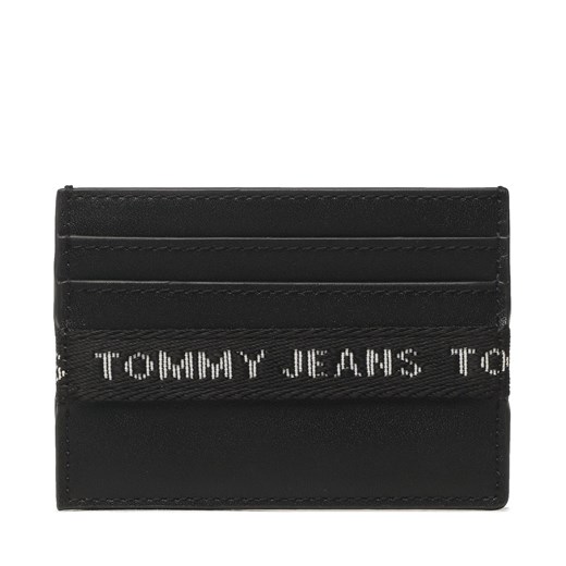 Etui na karty kredytowe Tommy Jeans Tjm Essential Leather Cc Holder AM0AM11219 Czarny ze sklepu eobuwie.pl w kategorii Etui - zdjęcie 166814486