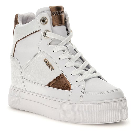 Sneakersy Guess Fridan FL7FRI ELE12 WHITE Guess 36 eobuwie.pl promocyjna cena