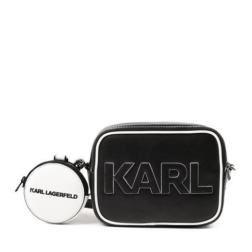 Zestaw torebka i portfel Karl Lagerfeld Kids Z10171 Black 09B ze sklepu eobuwie.pl w kategorii Listonoszki - zdjęcie 166815985