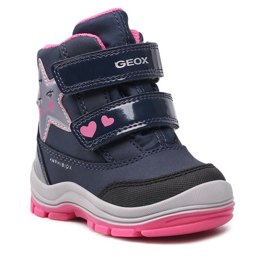 Śniegowce Geox B Flanfil G.B Abx A B163WA 050FU C4268 M Navy/Fuchsia Geox 21 wyprzedaż eobuwie.pl