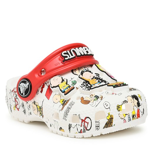 Klapki Crocs Crocs Peanuts Classic Clog T 208631 White/Multi 94S Crocs 22.5 eobuwie.pl okazja