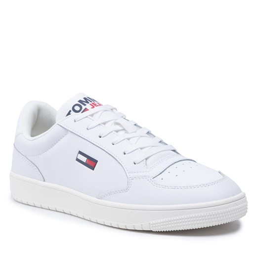 Sneakersy Tommy Jeans City Leather Cupsole EM0EM00956 White YBR Tommy Jeans 45 eobuwie.pl