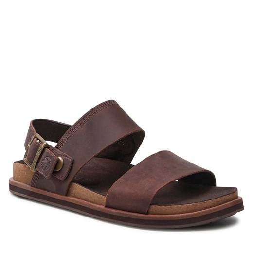 Sandały Timberland Amalfi Vibes 2Band Sandal TB0A419HV131 Dk Brown Full Grain Timberland 45 eobuwie.pl