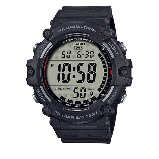 Zegarek Casio Digital AE-1500WH-1AVEF Black/Black Casio one size eobuwie.pl