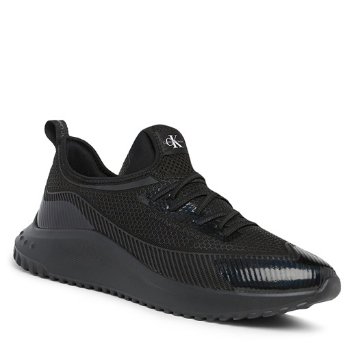 Sneakersy Calvin Klein Jeans Eva Runner Sock Laceup YM0YM00770 Triple Black 0GT 41 eobuwie.pl