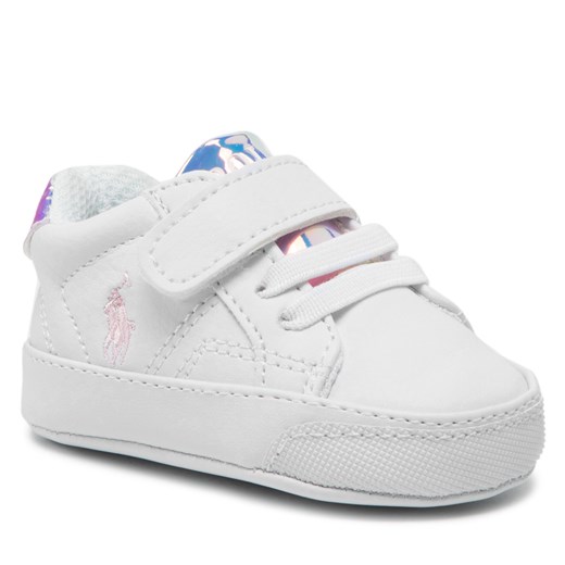 Sneakersy Polo Ralph Lauren Theron Iv Ps RL100654 White/Pink Polo Ralph Lauren 19 eobuwie.pl
