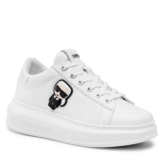 Sneakersy KARL LAGERFELD KL62530 White Lthr/Mono Karl Lagerfeld 38 promocja eobuwie.pl