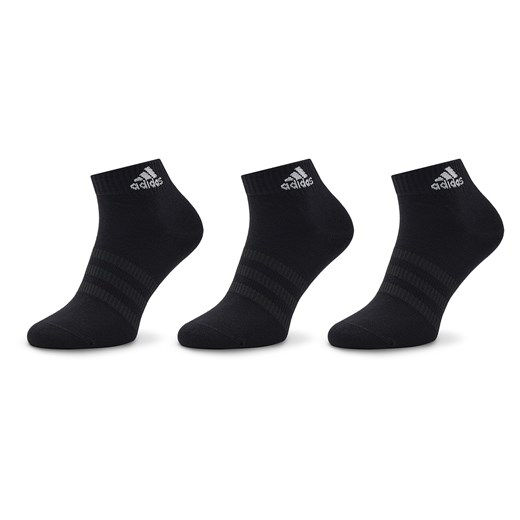 Zestaw 3 par niskich skarpet unisex adidas Thin and Light Ankle Socks 3 Pairs IC1282 black/white ze sklepu eobuwie.pl w kategorii Skarpetki męskie - zdjęcie 166820776