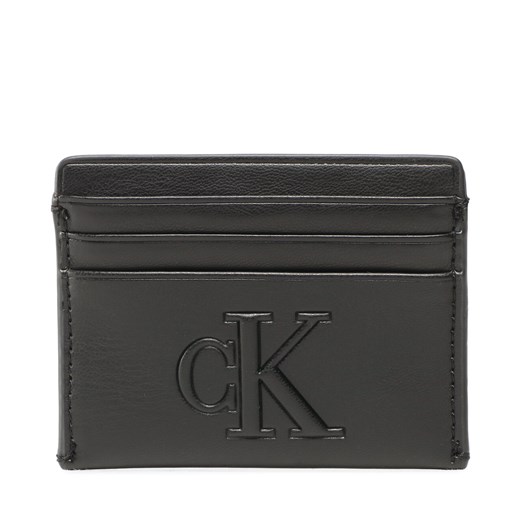 Etui na karty kredytowe Calvin Klein Jeans Sculpted Cardholder 6Cc Pipping K60K610349 BDS ze sklepu eobuwie.pl w kategorii Etui - zdjęcie 166822299