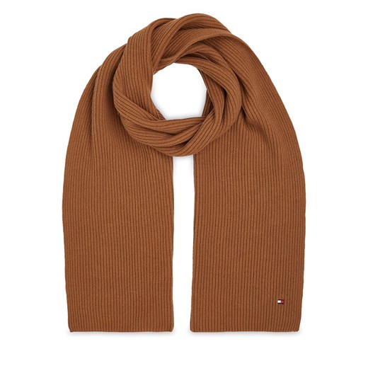 Szalik Tommy Hilfiger Essential Flag Scarf AM0AM11480 Desert Khaki GWJ Tommy Hilfiger one size okazja eobuwie.pl