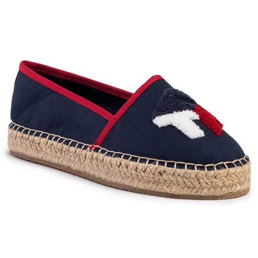 Espadryle Tommy Hilfiger Th Patch Espadrille FW0FW04633 Desert Sky DW5 Tommy Hilfiger 37 okazja eobuwie.pl