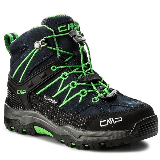 Trekkingi CMP Kids Rigel Mid Trekking Shoes Wp 3Q12944K B.Blue/Gecko 51AK 28 wyprzedaż eobuwie.pl