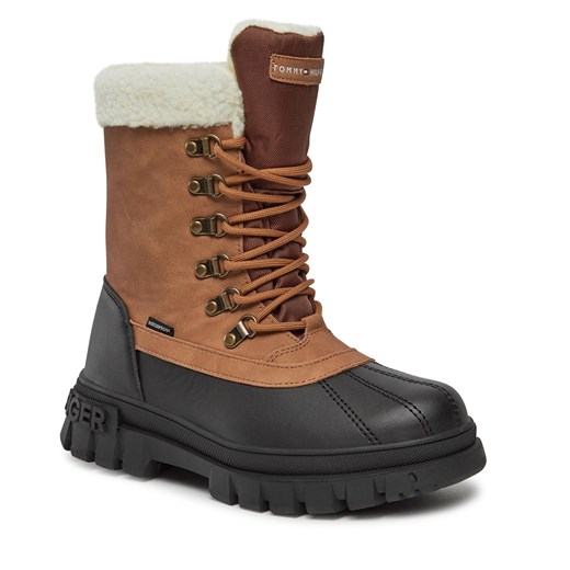 Trzewiki Tommy Hilfiger T3B5-33161-0814582 S Cognac 582 Tommy Hilfiger 35 okazja eobuwie.pl