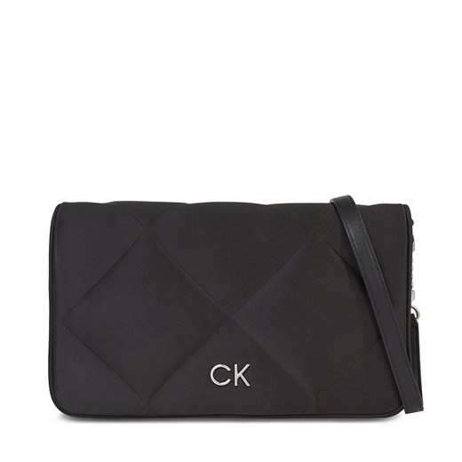 Torebka Calvin Klein Re-Lock Quilt Shoulder Bag-Satin K60K611300 Ck Black BAX ze sklepu eobuwie.pl w kategorii Listonoszki - zdjęcie 166825915
