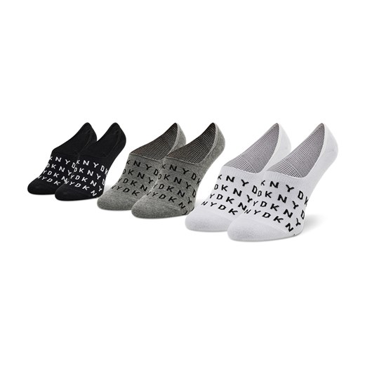 Zestaw 3 par stopek męskich DKNY Apollo S5_6288T_DKY White/Grey/Black 40/45 okazyjna cena eobuwie.pl