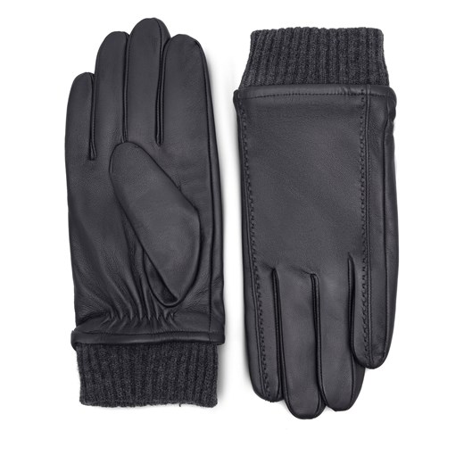 Rękawiczki Męskie Lasocki 2M6-001-AW23 Czarny ze sklepu eobuwie.pl w kategorii Rękawiczki męskie - zdjęcie 166829888