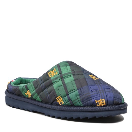 Kapcie Tommy Hilfiger Quilted Home Slipper Blackwatch FW0FW06913 Blackwatch Tommy Hilfiger 35/36 eobuwie.pl