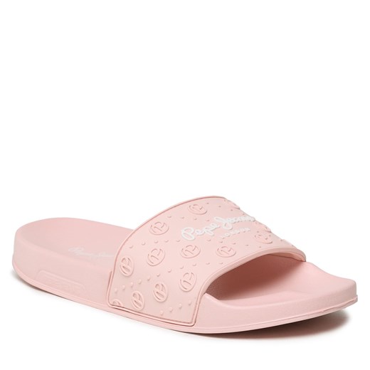 Klapki Pepe Jeans Slider Plain W PLS70126 Light Pink 315 Pepe Jeans 38 eobuwie.pl