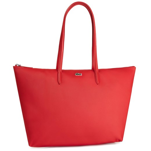 Torebka Lacoste L Shopping Bag NF1888PO High Risk Red 883 ze sklepu eobuwie.pl w kategorii Torby Shopper bag - zdjęcie 166834519