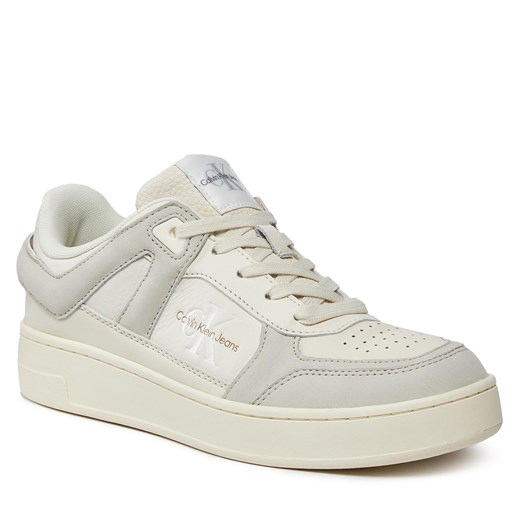 Sneakersy Calvin Klein Jeans Basket Cupsole Low Mix Ml Fad YW0YW01301 Creamy 39 eobuwie.pl