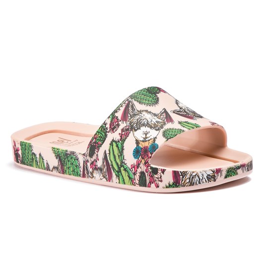 Klapki Melissa Mel Beach Slide 3Db II Inf 32541 Pink/Green 51493 Melissa 31 wyprzedaż eobuwie.pl