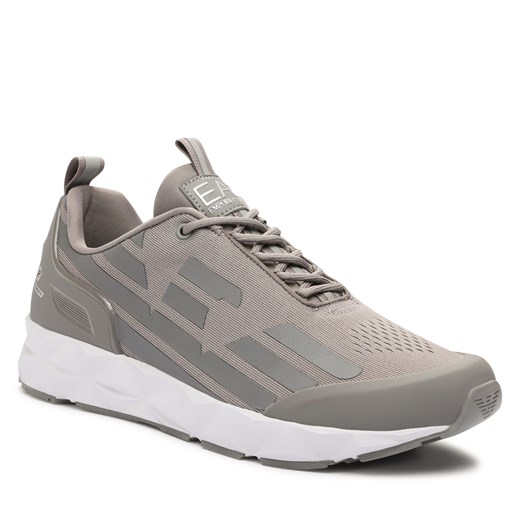 Sneakersy EA7 Emporio Armani X8X033 XCC52 S886 Grey Flannel+Silver 42.23 okazja eobuwie.pl