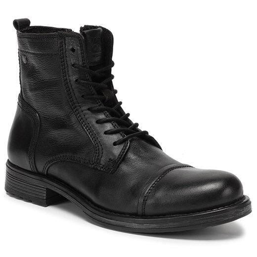 Kozaki Jack&Jones Russel Leather 12155999 Anthracite 44 promocja eobuwie.pl