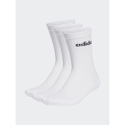 Skarpety wysokie unisex adidas Linear Crew Cushioned Socks 3 Pairs HT3455 XL eobuwie.pl