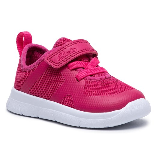 Sneakersy Clarks Arth Flux T 261515586 Raspberry Clarks 22.5 eobuwie.pl