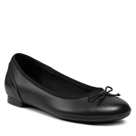 Baleriny Clarks Couture Bloom 261154854 Black Leather ze sklepu eobuwie.pl w kategorii Balerinki - zdjęcie 166840506