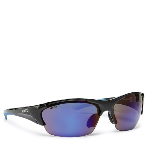 Okulary przeciwsłoneczne Uvex Blaze III S5320462416 Black Blue ze sklepu eobuwie.pl w kategorii Okulary przeciwsłoneczne damskie - zdjęcie 166840845